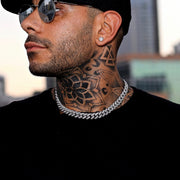 Cuban Link Chain in White Gold - 12mm