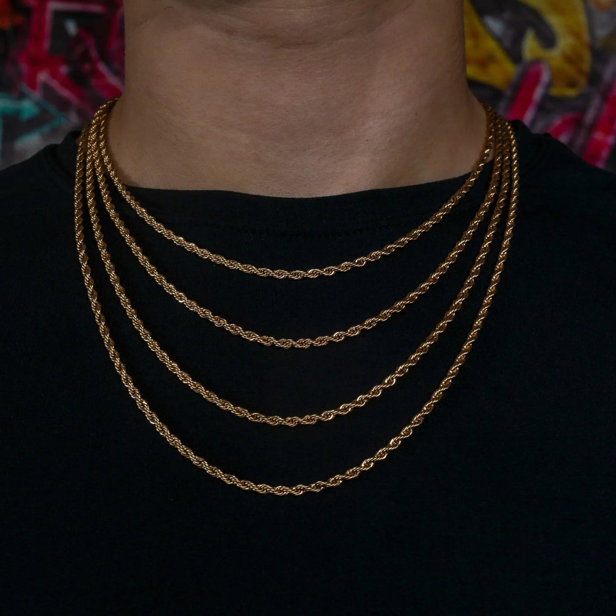 Rope Chain in Rose Gold - 3mm