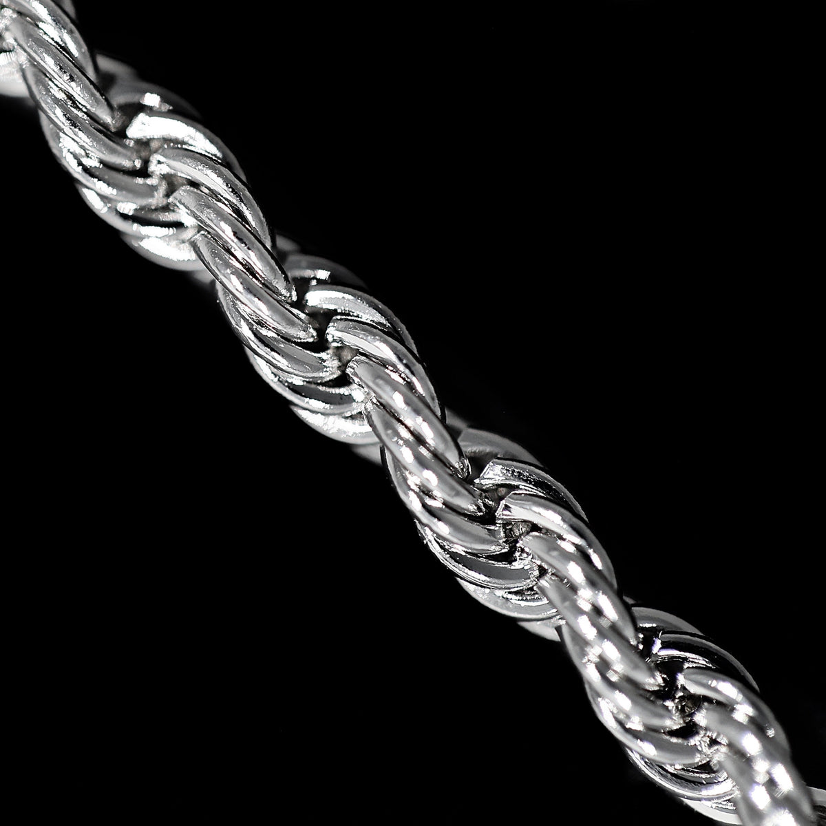 Rope Chain in White Gold - 3mm