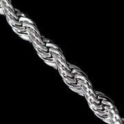 Rope Chain in White Gold - 3mm