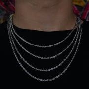Rope Chain in White Gold - 3mm