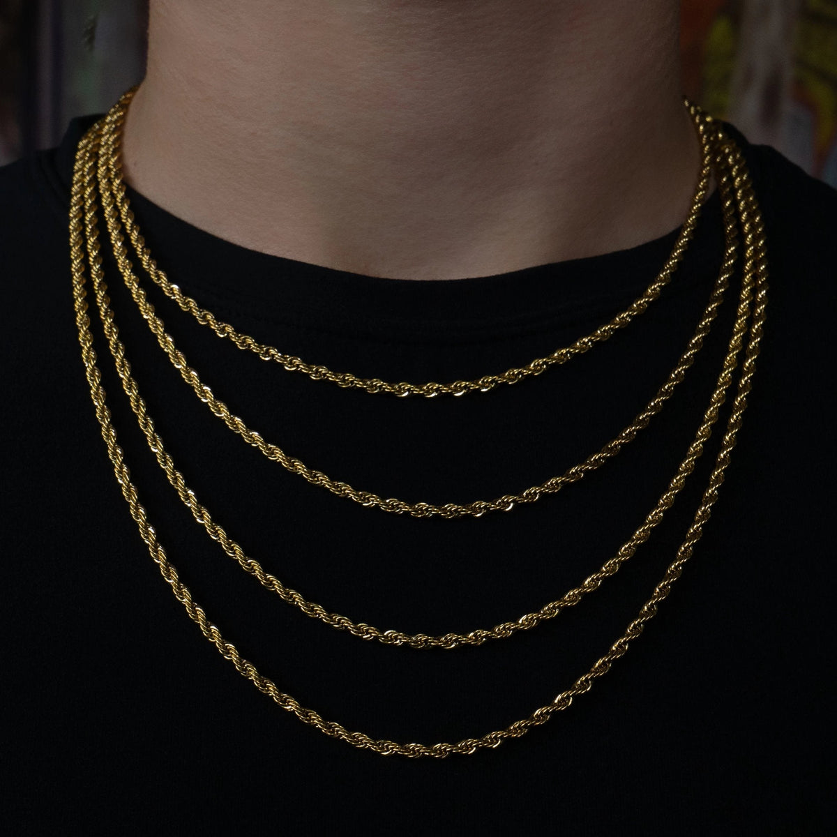 Rope Chain in Yellow Gold - 3mm