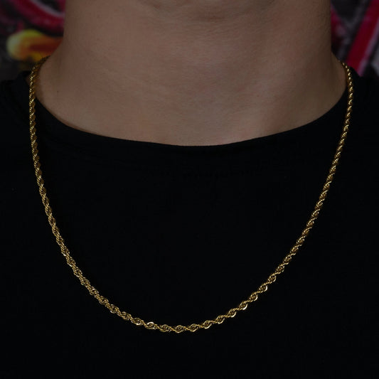 Rope Chain in Yellow Gold - 3mm