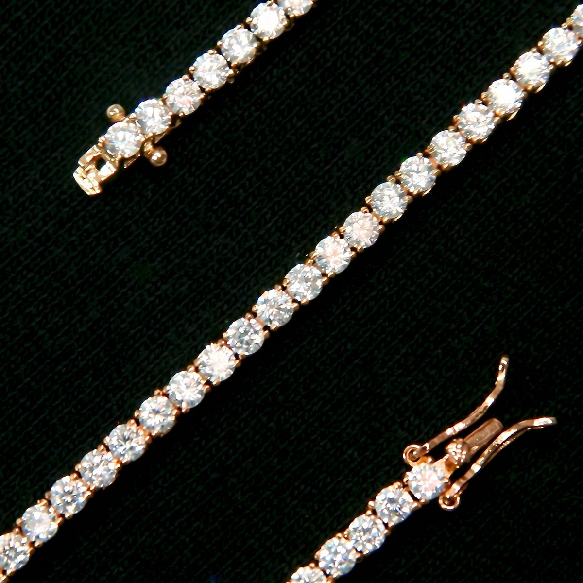 Tennis Bracelet in Rose Gold - 3mm