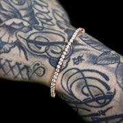 Tennis Bracelet in Rose Gold - 3mm