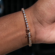 Tennis Bracelet in Rose Gold - 3mm
