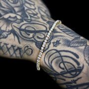 Tennis Bracelet in Yellow Gold - 3mm