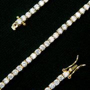 Tennis Bracelet in Yellow Gold - 3mm