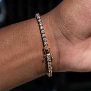 Tennis Bracelet in Yellow Gold - 3mm