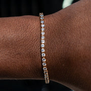 Tennis Bracelet in Yellow Gold - 3mm