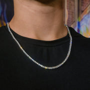 Tennis Chain in White Gold - 3mm