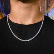 Tennis Chain in White Gold - 3mm