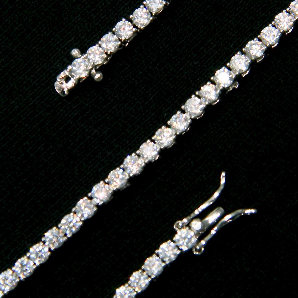 Tennis Chain in White Gold - 3mm