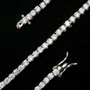 Tennis Chain in White Gold - 3mm