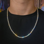 Tennis Chain in Yellow Gold - 3mm