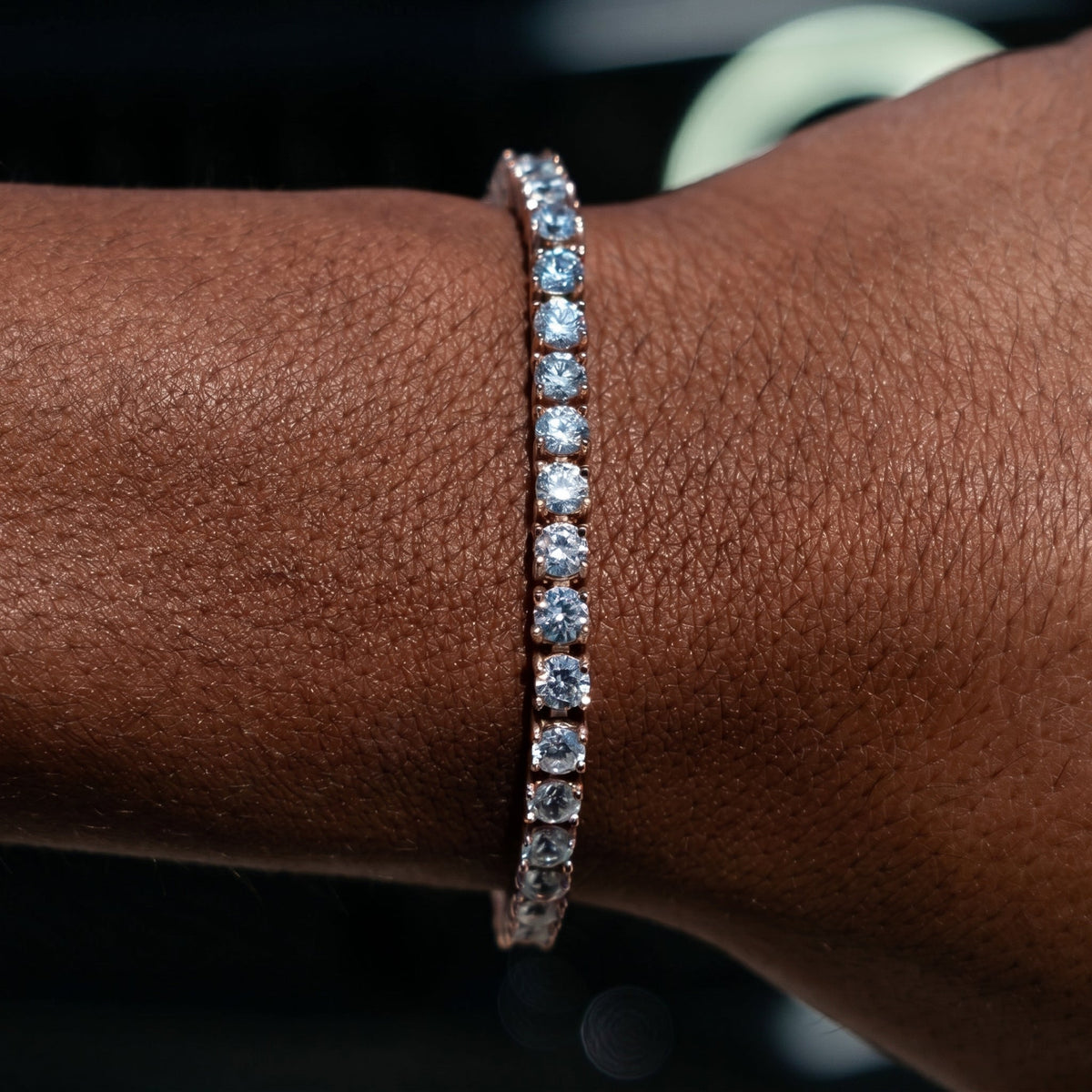 Tennis Bracelet in Rose Gold - 4mm