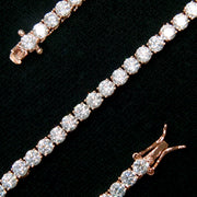 Tennis Chain in Rose Gold - 4mm