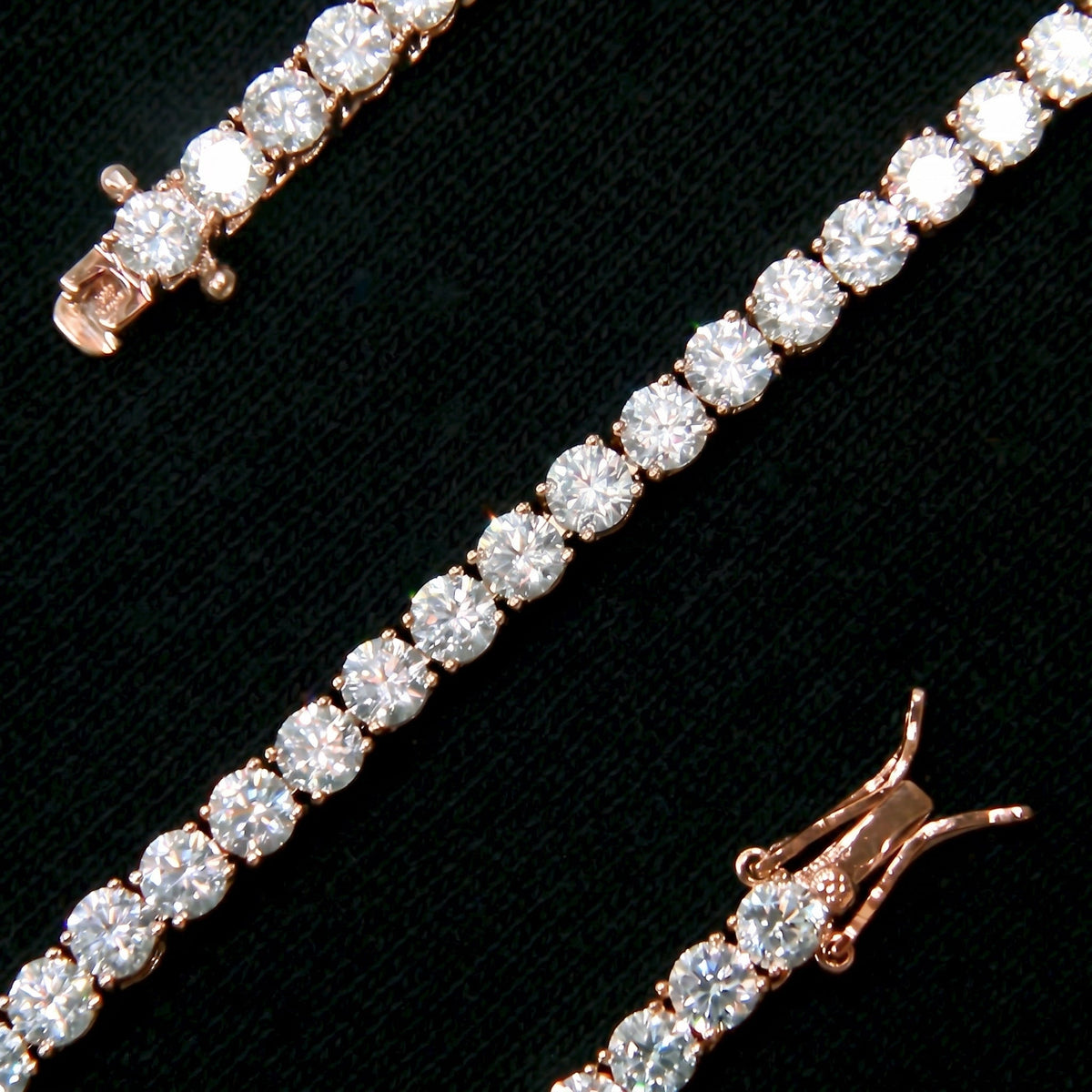 Tennis Bracelet in Rose Gold - 4mm