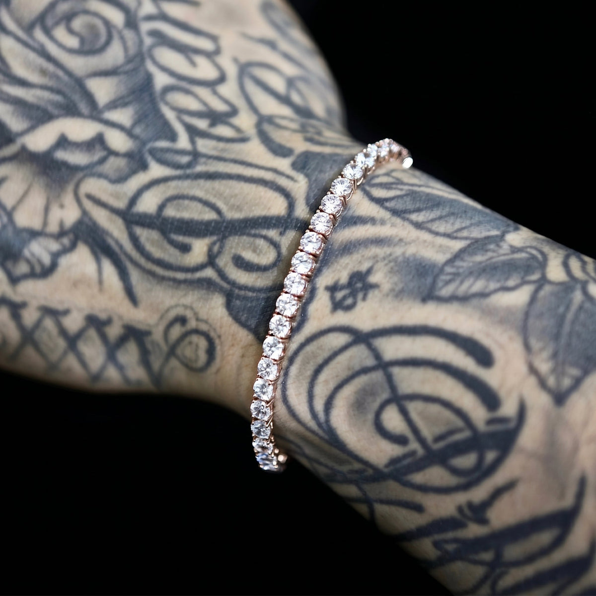 Tennis Bracelet in Rose Gold - 4mm