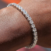 Tennis Bracelet in White Gold - 4mm