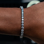 Tennis Bracelet in White Gold - 4mm