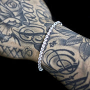 Tennis Bracelet in White Gold - 4mm