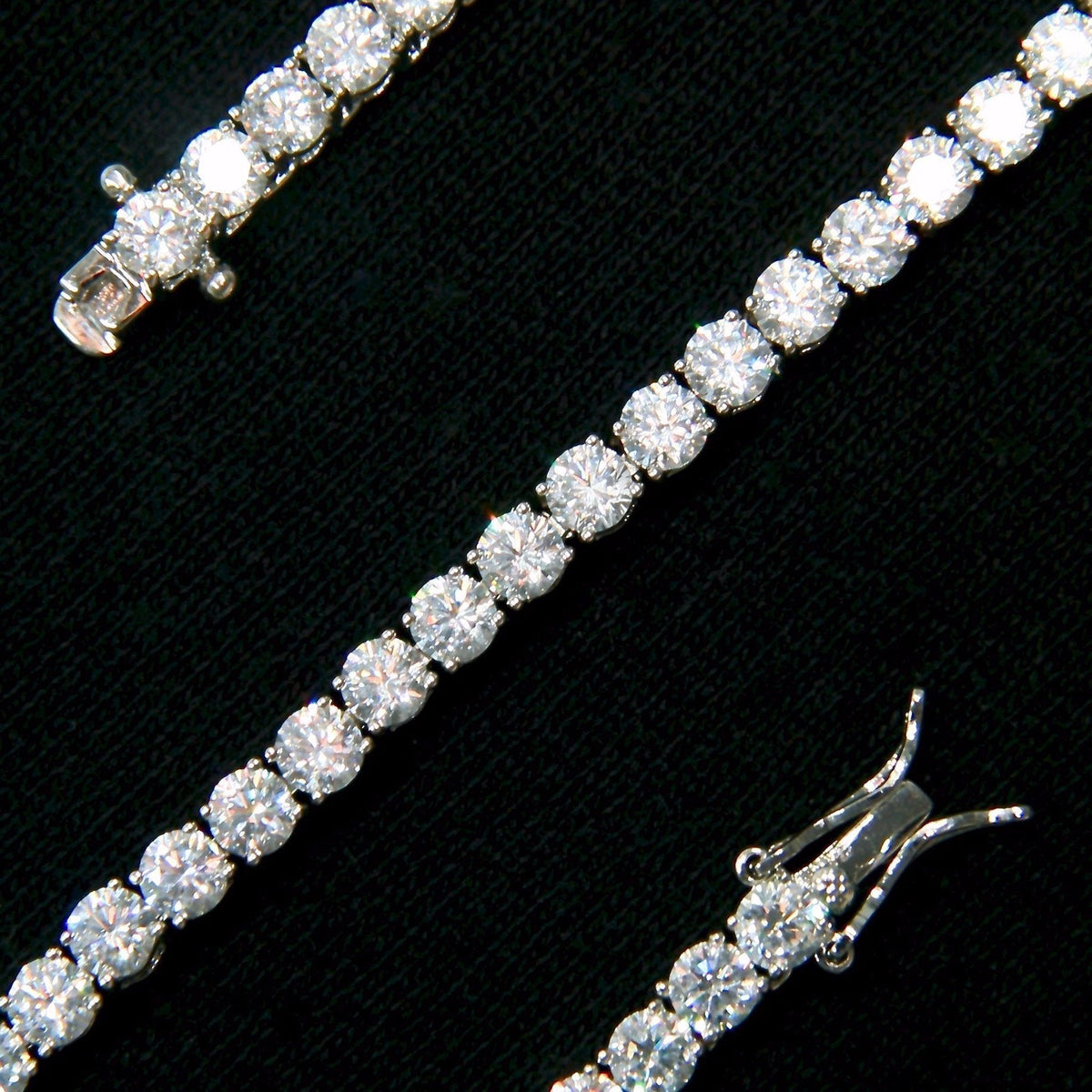 Tennis Chain in White Gold - 4mm