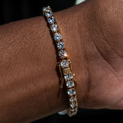 Tennis Bracelet in Yellow Gold - 4mm