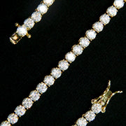 Tennis Bracelet in Yellow Gold - 4mm