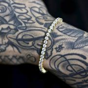 Tennis Bracelet in Yellow Gold - 4mm