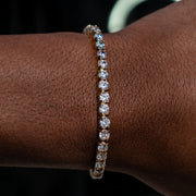 Tennis Bracelet in Yellow Gold - 4mm