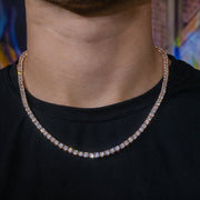 Tennis Chain in Rose Gold - 4mm