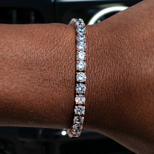 Tennis Bracelet in Rose Gold - 5mm