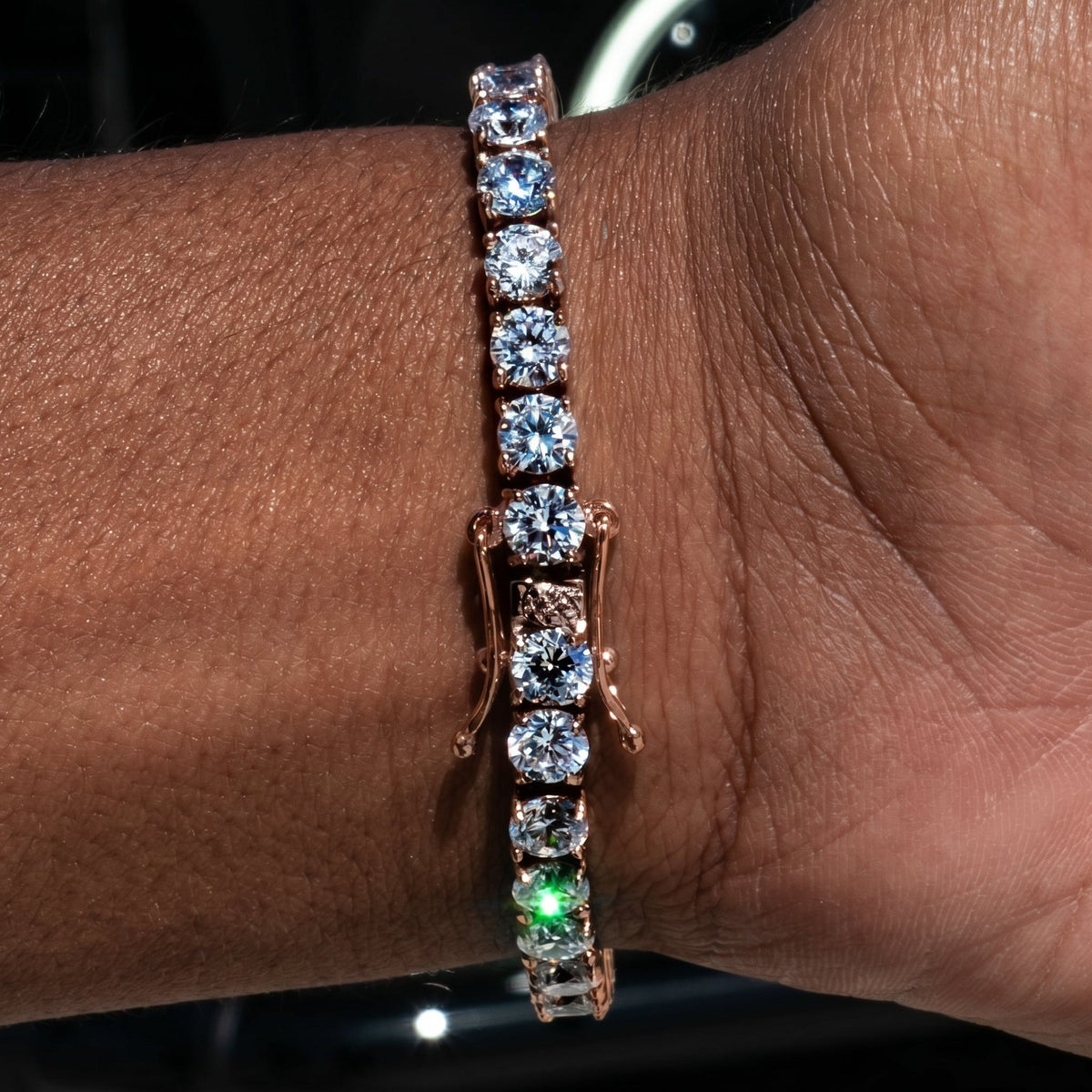 Tennis Bracelet in Rose Gold - 5mm