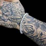 Tennis Bracelet in White Gold - 5mm