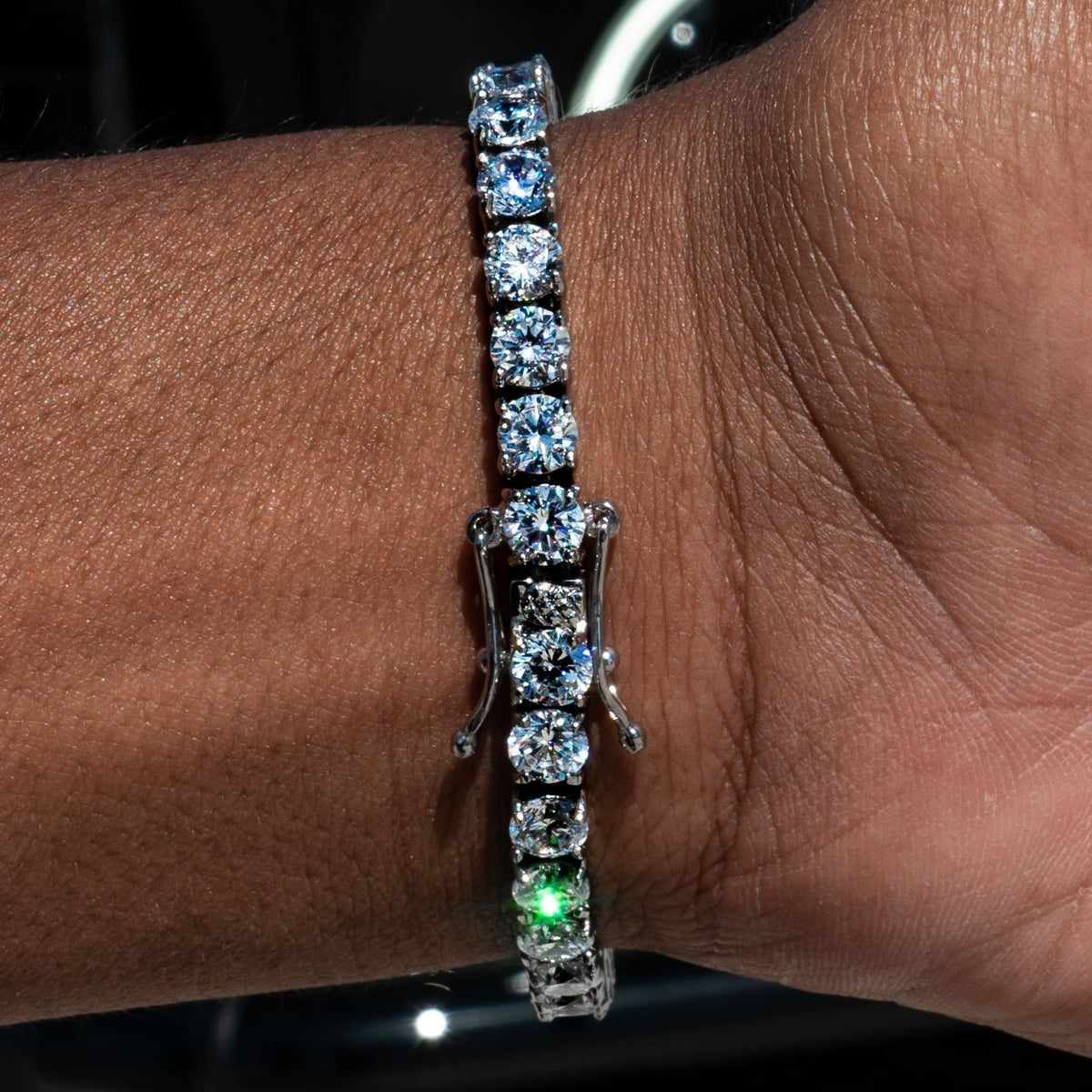 Tennis Bracelet in White Gold - 5mm