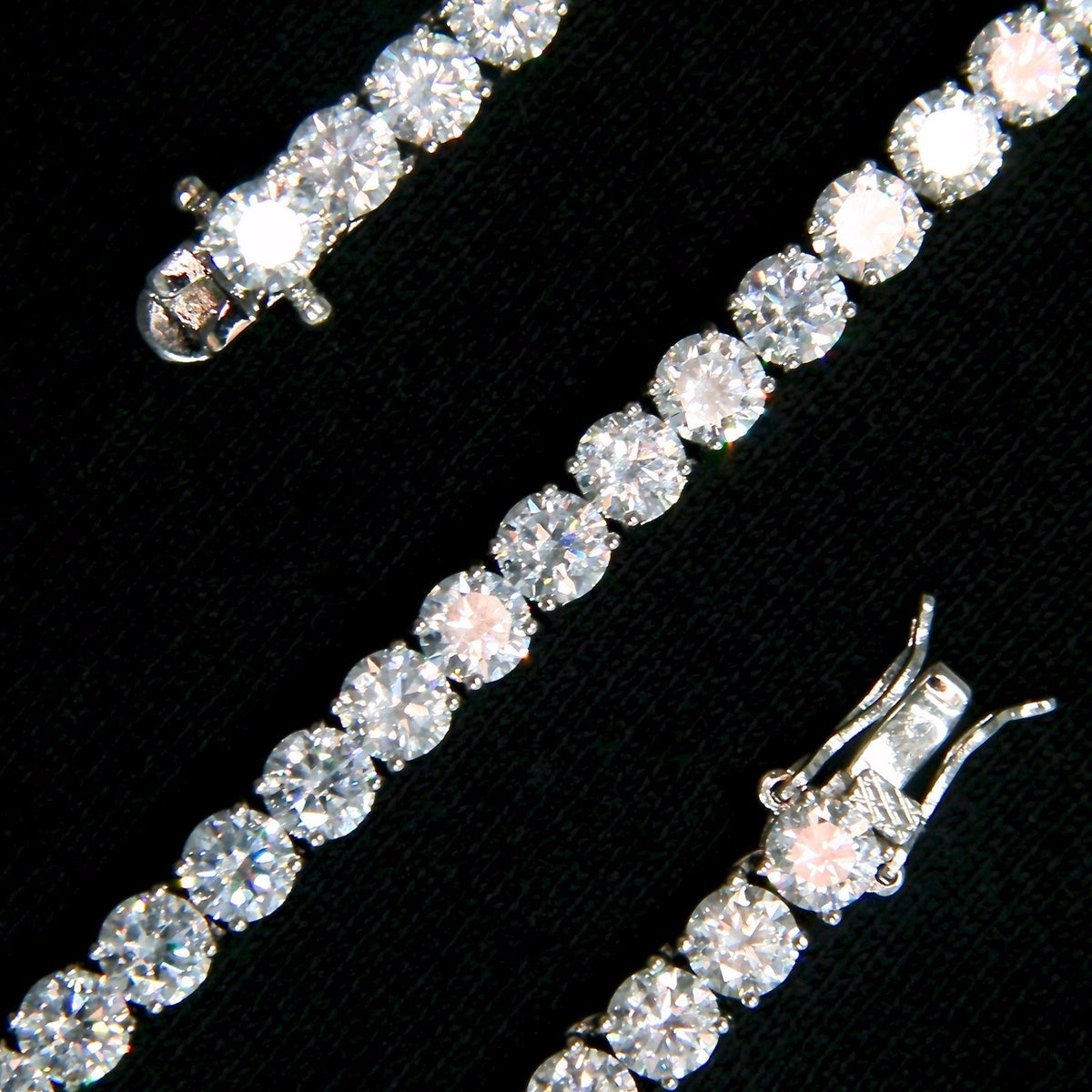 Tennis Bracelet in White Gold - 5mm