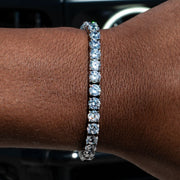 Tennis Bracelet in White Gold - 5mm