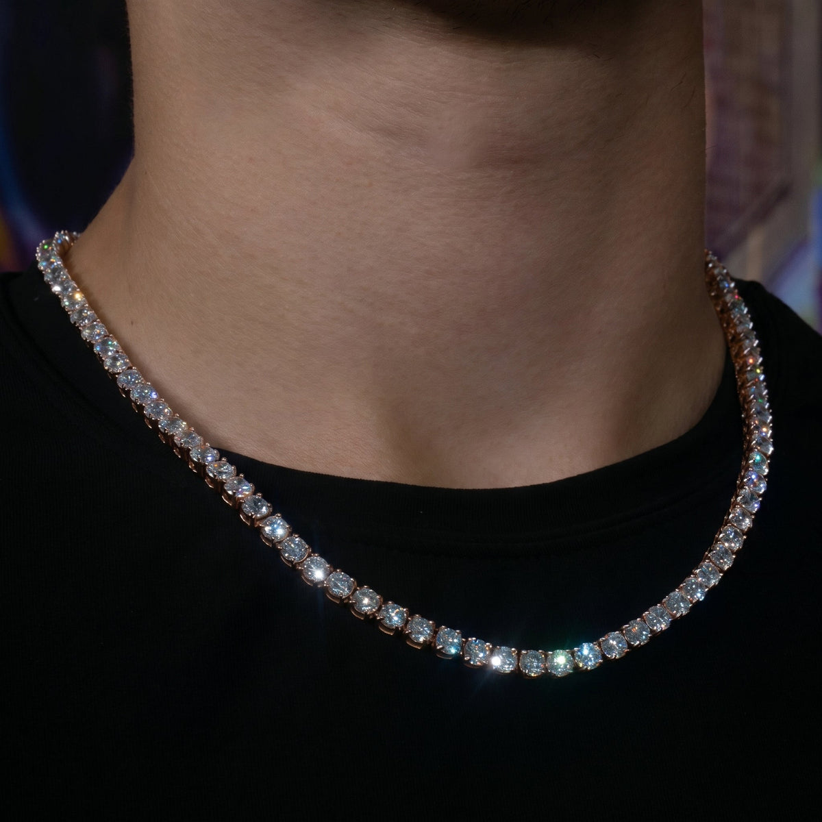 Tennis Chain in Rose Gold - 5mm