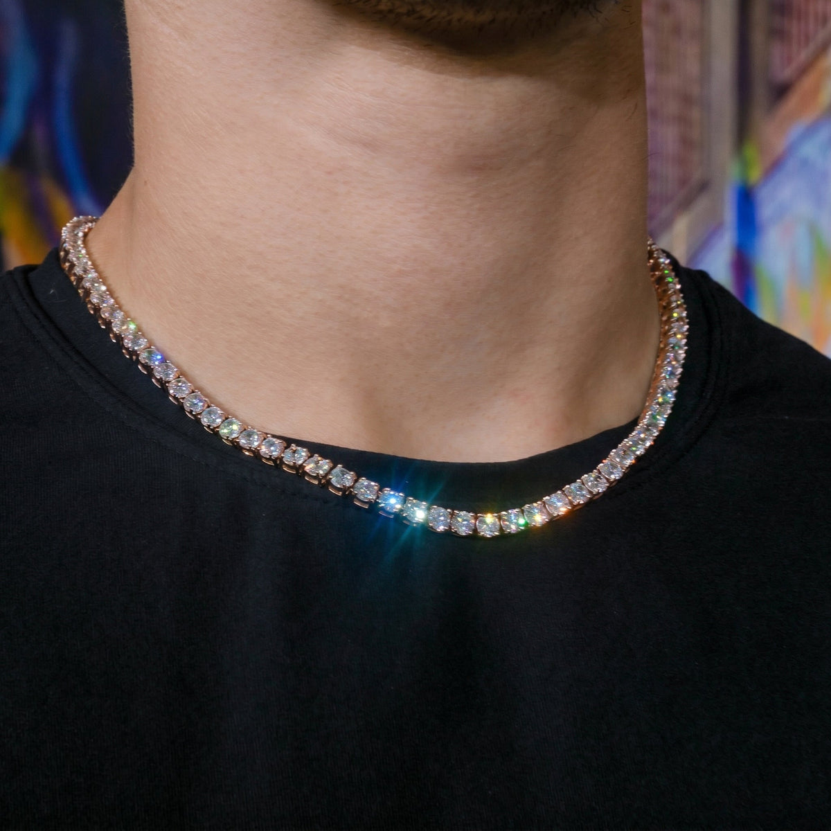 Tennis Chain in Rose Gold - 5mm