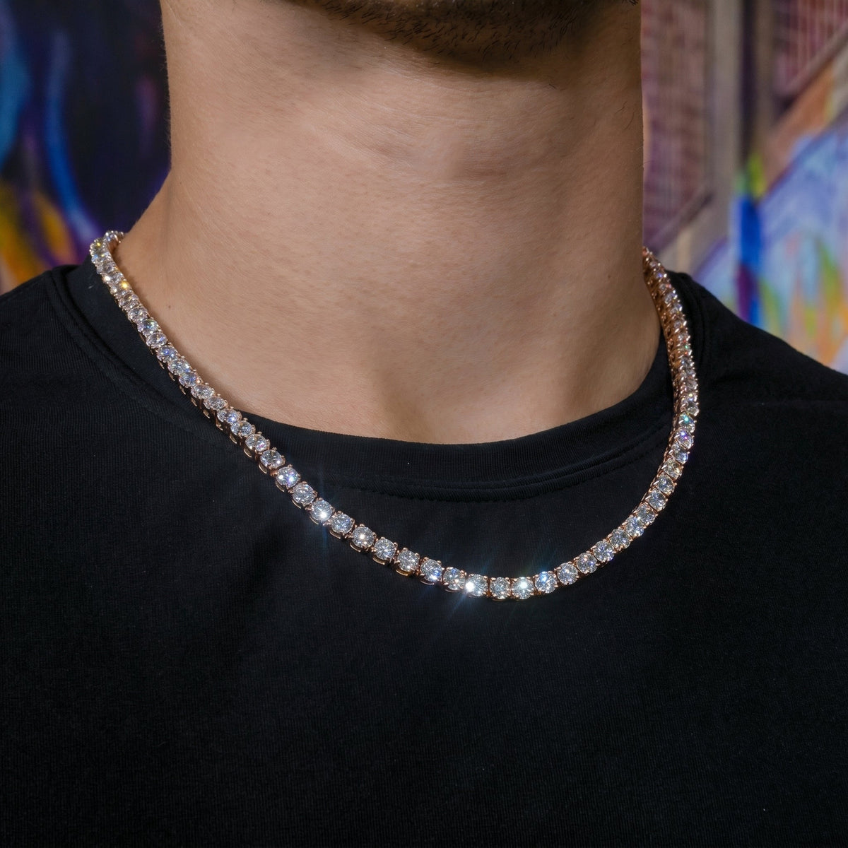 Tennis Chain in Rose Gold - 5mm