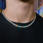 Tennis Chain in Yellow Gold - 5mm
