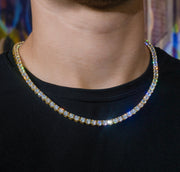 Tennis Chain in Yellow Gold - 5mm