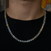 Tennis Chain in Yellow Gold - 6mm