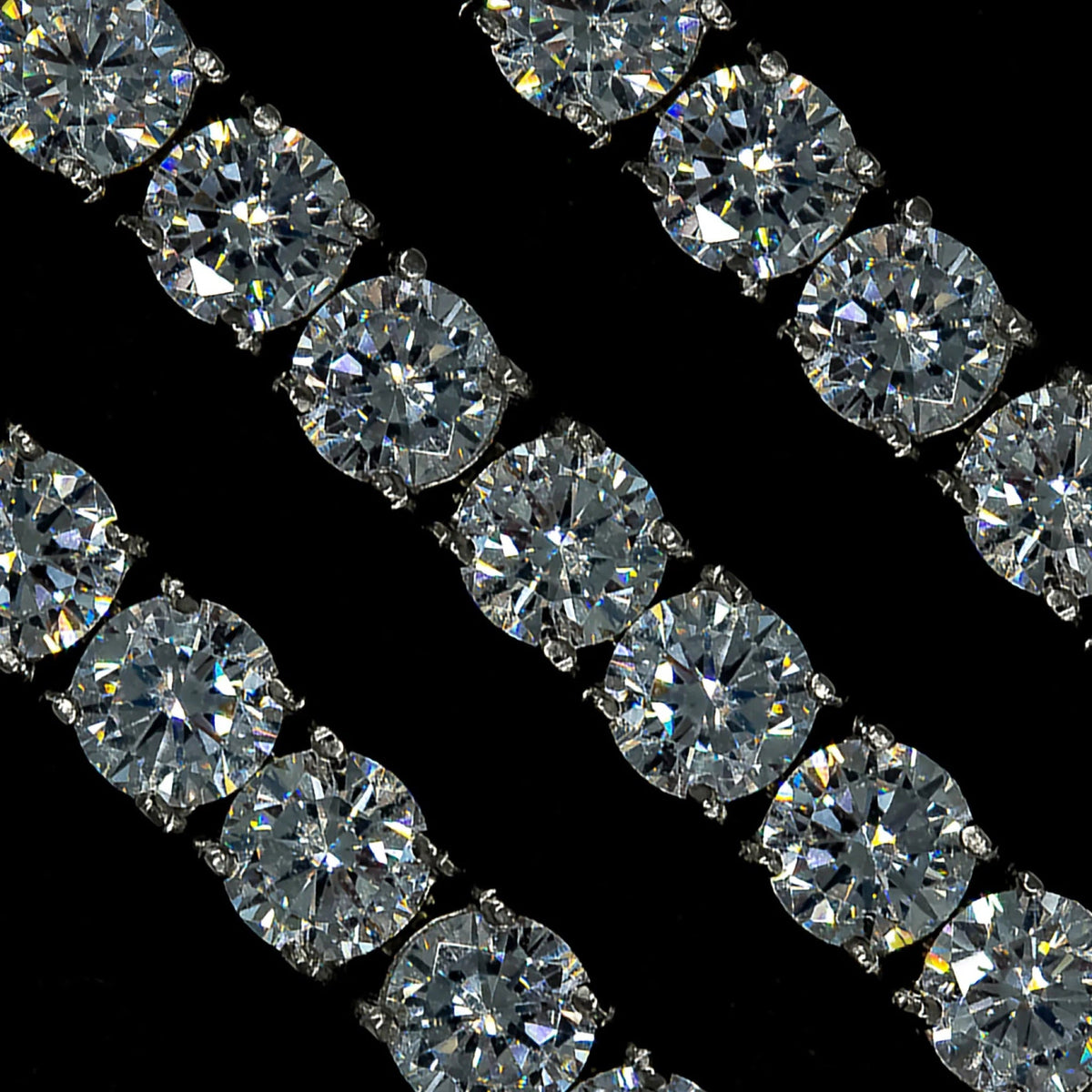 Tennis Chain in White Gold - 6mm