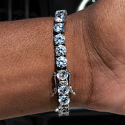 Tennis Bracelet in White Gold - 6mm