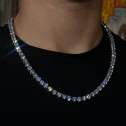 Tennis Chain in White Gold - 6mm