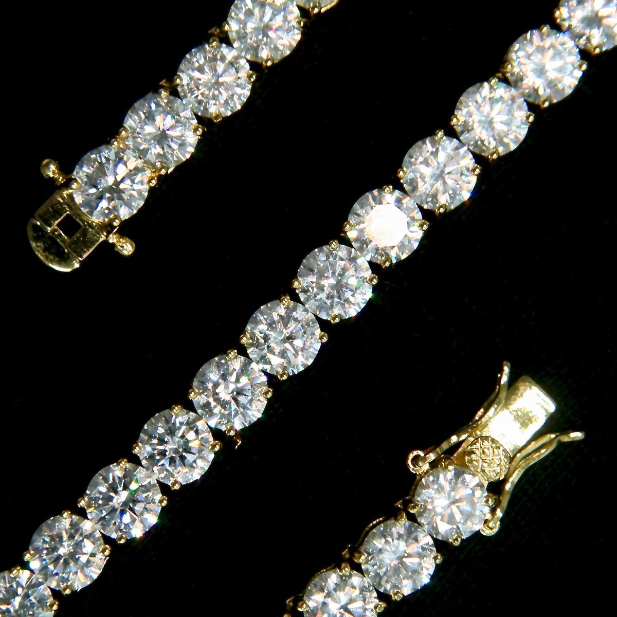 Tennis Bracelet in Yellow Gold - 6mm
