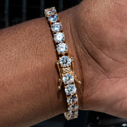 Tennis Bracelet in Yellow Gold - 6mm