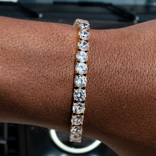 Tennis Bracelet in Yellow Gold - 6mm
